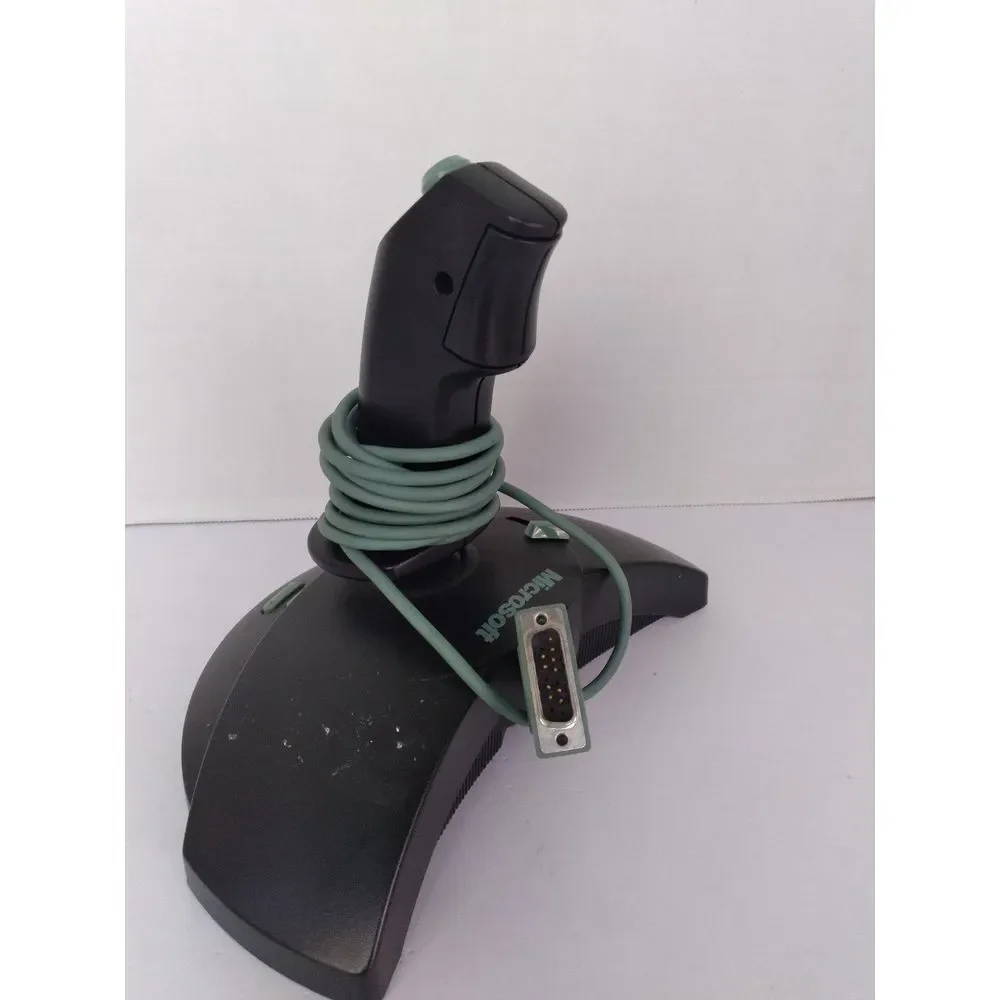 Vintage Retro Gaming Joystick‎ Controller Serial Port DB9 PC Flight Simulator